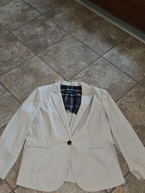 Burberry London Light Beige Womens  Single-Button Blazer by Burberry London